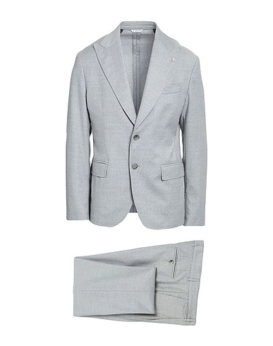 MANUEL RITZ Suits MARZOTTO FOR MANUEL RITZ Light grey 99% Virgin Wool, 1% Elastane