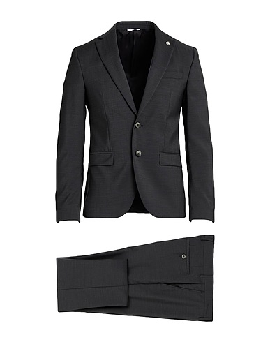 MANUEL RITZ Suits Charcoal 100% Virgin Wool