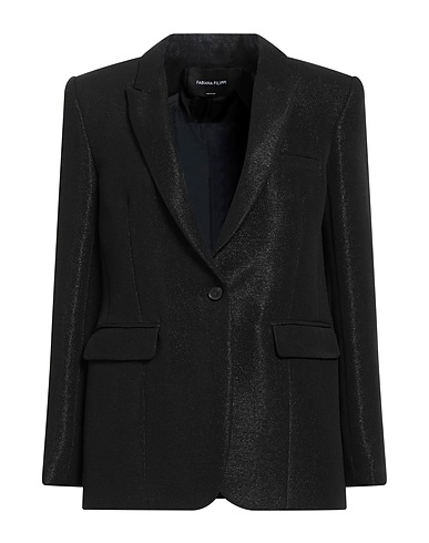 FABIANA FILIPPI Giacca Nero 53% Poliestere, 40% Cotone, 7% Elastan