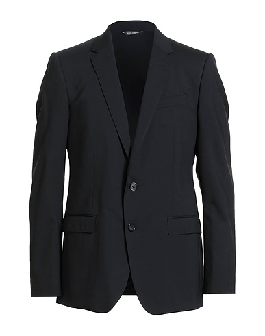 DOLCE&GABBANA Blazer Black 98% Virgin Wool, 2% Elastane