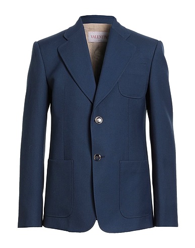 VALENTINO GARAVANI Americana Azul marino 100% Lana Virgen, Lino, Lana, Viscosa