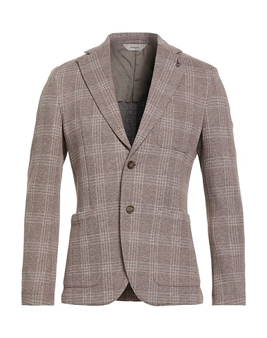 PAOLONI Blazer Taupe 96% Cotton, 4% Polyamide