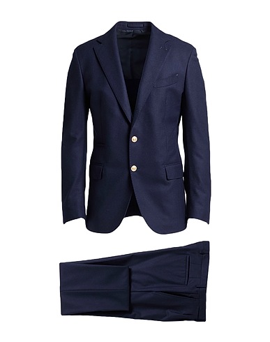 ELEVENTY Suits PLATINUM Navy blue 100% Wool