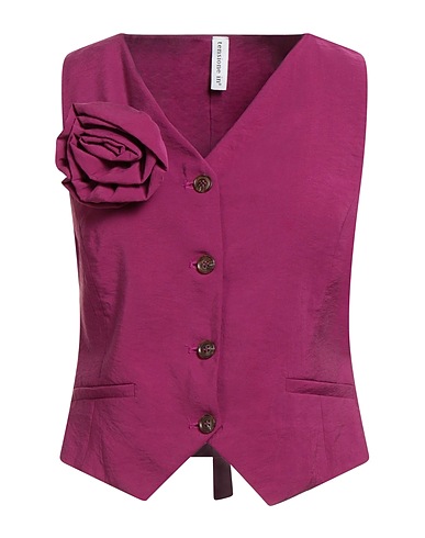 TENSIONE IN Vest Mauve 82% Modal, 18% Polyester