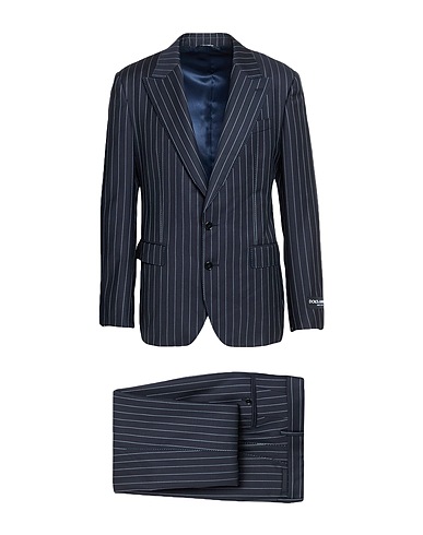 DOLCE&GABBANA Suits Midnight blue 98% Wool, 2% Cotton