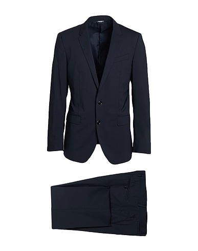 DOLCE&GABBANA Suits MARTINI Midnight blue 98% Virgin Wool, 2% Elastane