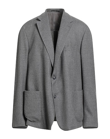 EDUARD DRESSLER Blazer Grey 78% Wool, 16% Cotton, 5% Silk, 1% Cashmere