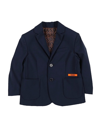 MISSONI KIDS Blazer Navy blue 58% Virgin Wool, 38% Polyamide, 4% Elastane