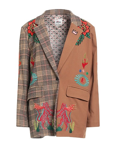 ME369 Blazer Light brown 73% Polyester, 17% Wool, 6% Rayon, 2% Nylon, 2% Elastane