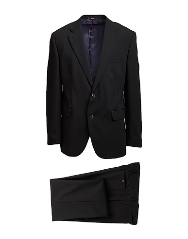 GRISBY Suits Black 60% Wool, 38% Polyester, 2% Elastane