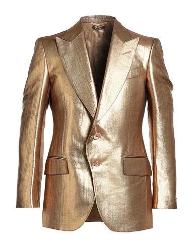 TOM FORD Blazer Gold 46% Viscose, 34% Acrylic, 12% Polyester, 8% Acetate