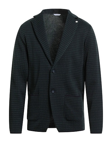 MANUEL RITZ Blazers Grün 70% Acryl, 30% Schurwolle