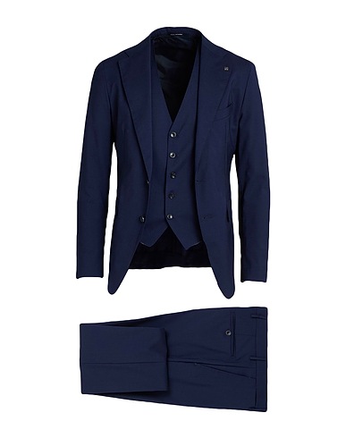 TAGLIATORE Suits Blue 97% Virgin Wool, 3% Elastane