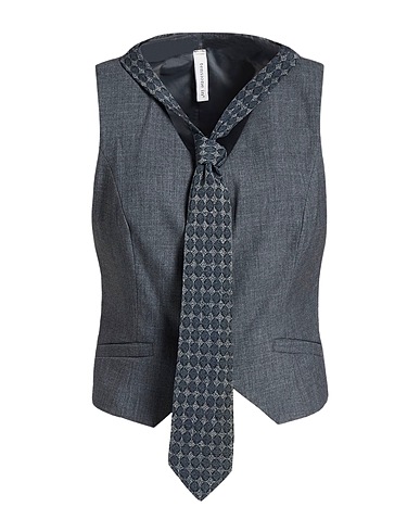 TENSIONE IN Gilet Plomb 68% Polyester, 28% Viscose, 4% Élasthanne