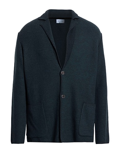 FERRAGAMO Blazer Deep teal 100% Virgin Wool