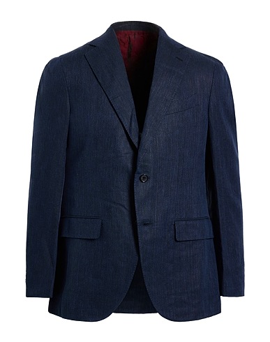 CARUSO Blazer Navy 56% Linen, 44% Cotton
