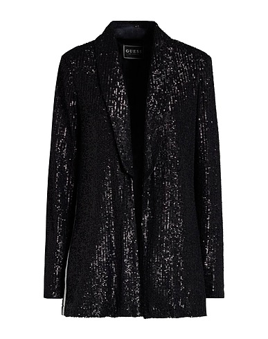 GUESS Jackett Schwarz 94% Polyester, 6% Elastan