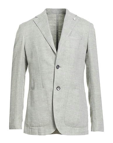 LUIGI BIANCHI Mantova Пиджак Светло-зелёный 65% Лен, 35% Хлопок