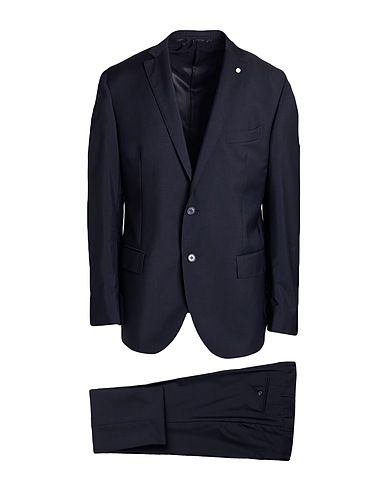 LUIGI BIANCHI Mantova Suits Midnight blue 100% Lambswool