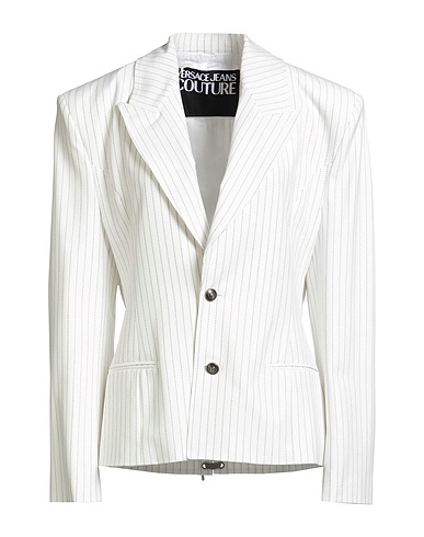 VERSACE JEANS COUTURE Jackett Weiß 67% Polyester, 29% Viskose, 4% Elastan
