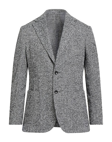 GIAMPAOLO Blazer Grigio 66% Lana Vergine, 19% Acrilico, 10% Poliestere, 5% Elastan