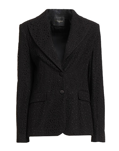 GAëLLE Paris Blazer Black 80% Cotton, 20% Polyamide