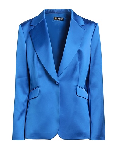 CAMILLA  Milano Blazer Bright blue 97% Polyester, 3% Elastane