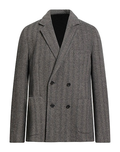 OFFICINE GÉNÉRALE Blazer Dark brown 100% Cashmere