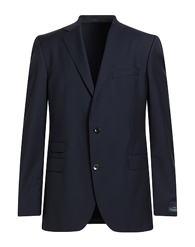 EDUARD DRESSLER Blazer Midnight blue 100% Virgin Wool