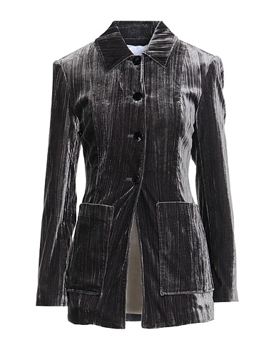 GANNI Jacket Charcoal 75% Viscose, 20% Polyamide, 5% Elastane
