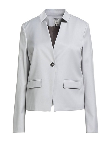 CAMICETTASNOB Giacca Grigio chiaro 63% Poliestere, 34% Vinyon, 3% Elastan