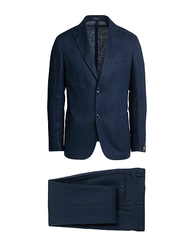 BRERAS Milano Suits Navy 100% Linen