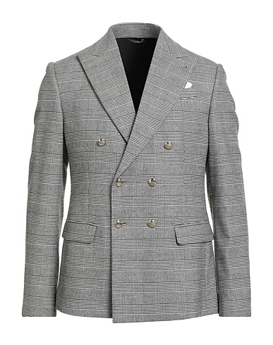 DANIELE ALESSANDRINI Blazer Off white 63% Polyester, 34% Viscose, 3% Elastane