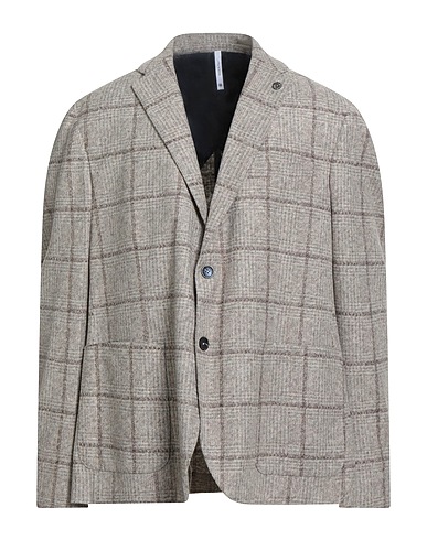 ALESSANDRO GILLES Blazer Light grey 54% Polyacrylic, 24% Virgin Wool, 22% Polyester