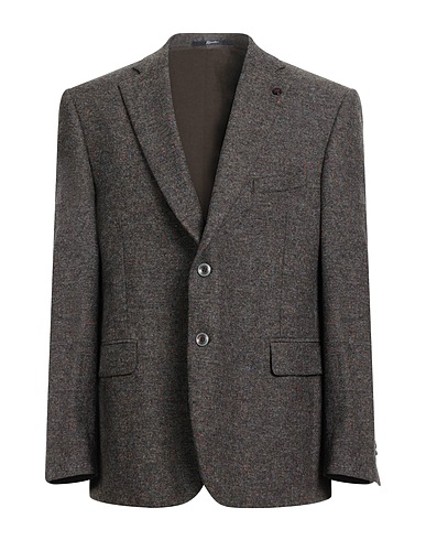 REPORTER Blazer Dark brown 100% Virgin Wool