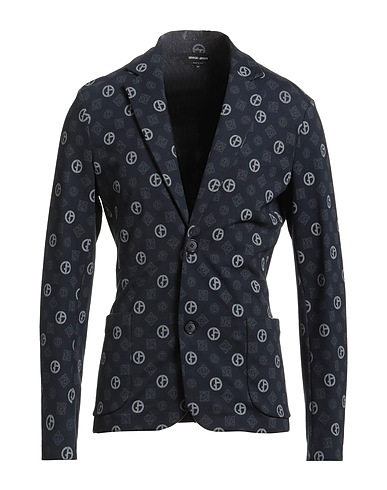 GIORGIO ARMANI Blazer Midnight blue 85% Cotton, 15% Cashmere