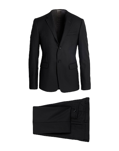 EMPORIO ARMANI Suits DAVID LINE NERO 89% Virgin Wool, 10% Silk, 1% Elastane