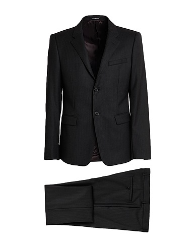 EMPORIO ARMANI Suits DAVID LINE ANTRACITE 89% Virgin Wool, 10% Silk, 1% Elastane