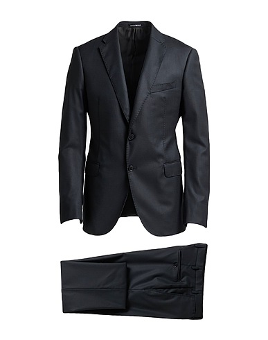 EMPORIO ARMANI Suits Black 99% Virgin Wool, 1% Elastane