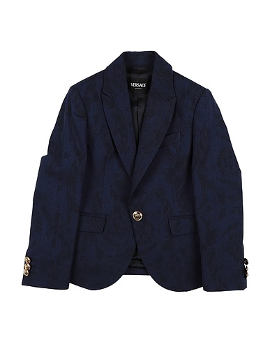 VERSACE YOUNG Blazer Navy blue 100% Virgin Wool