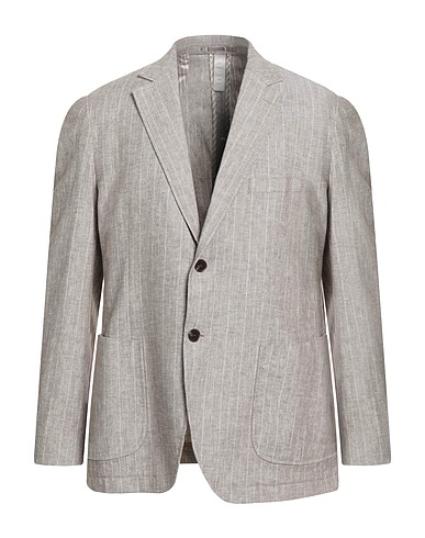 SEINSE Blazer Khaki 56% Cotton, 42% Linen, 1% Polyester, 1% Elastane