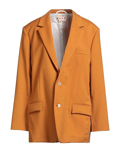 MARNI テーラードジャケット マスタード バージンウール 65% / モヘヤ 35%