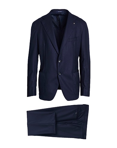TAGLIATORE Suits Navy blue 99% Virgin Wool, 1% Elastane