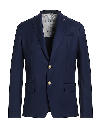 HAVANA & CO. Blazer Midnight blue 65% Polyester, 32% Viscose, 3% Elastane