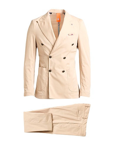BHARNABA Anzüge Beige 66% Baumwolle, 31% Polyamid, 3% Elastan
