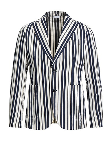 MANUEL RITZ Blazer Navy blue 89% Cotton, 11% Polyamide