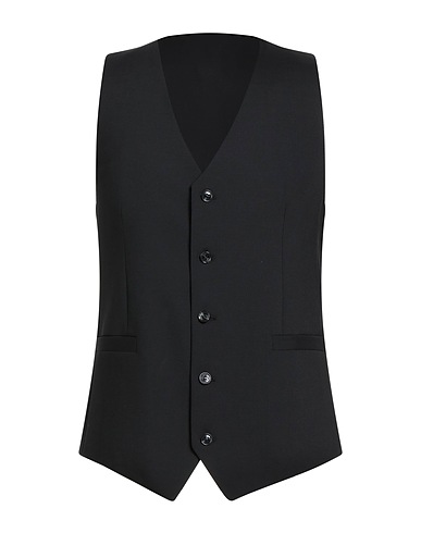 TIGER OF SWEDEN Suit vest Black 98% Wool, 2% Elastane
