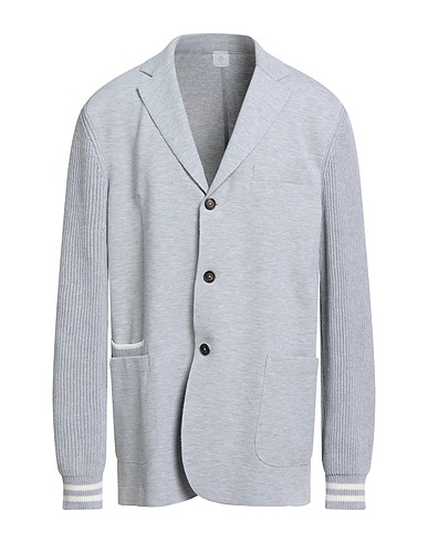 ELEVENTY Blazer Light grey 82% Cotton, 15% Polyamide, 3% Elastane, Wool