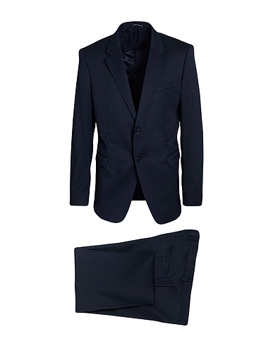 EMPORIO ARMANI Suits DAVID LINE Midnight blue 98% Virgin Wool, 2% Elastane