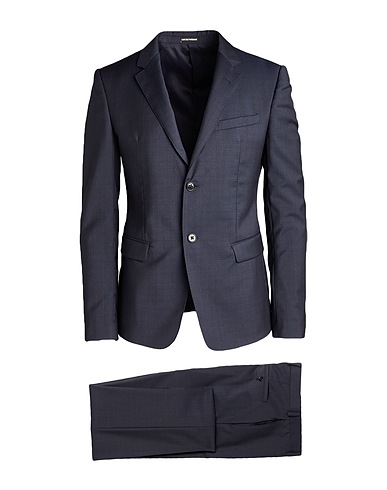 EMPORIO ARMANI Suits DAVID LINE Midnight blue 100% Virgin Wool